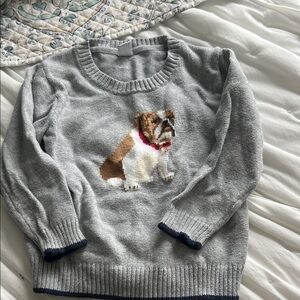 Janie and Jack Gray Knit Sweater